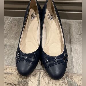 Life‎ Stride Memory Foam velocity flex navy pumps size 10